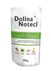 DOLINA NOTECI PREMIUM BOGATA W DZICZYZNĘ saszetka dla psa