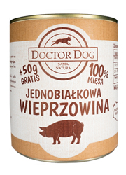 DOCTOR DOG JEDNOBIAŁKOWA WIEPRZOWINA MOKRA KARMA DLA PSA