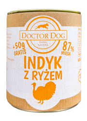 DOCTOR DOG INDYK Z RYŻEM MOKRA KARMA DLA PSA