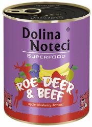 DOLINA NOTECI SUPERFOOD SARNA I WOŁOWINA puszka dla psa