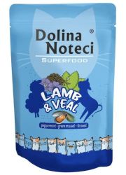 DOLINA NOTECI SUPERFOOD JAGNIĘCINA I CIELĘCINA saszetka dla kota