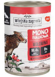 WIEJSKA ZAGRODA KARMA DLA PSA monobiałkowa wołowina