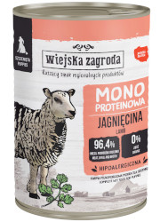 WIEJSKA ZAGRODA KARMA DLA SZCZENIAKA monobiałkowa jagnięcina