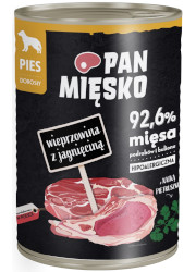 PAN MIĘSKO MOKRA KARMA DLA PSA wieprzowina z jagnięciną