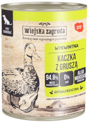 WIEJSKA ZAGRODA KARMA DLA PSA kaczka z gruszką