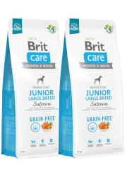 BRIT CARE GRAIN FREE JUNIOR LARGE SALMON KARMA DLA SZCZENIAKA