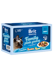 BRIT PREMIUM CAT FAMILY ZESTAW SASZETEK DLA KOTA filety w sosie