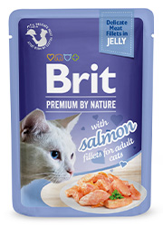 BRIT PREMIUM CAT KARMA DLA KOTA - z łososiem w galaretce