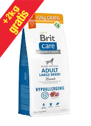 BRIT CARE HYPOALLERGENIC ADULT LARGE LAMB KARMA DLA PSA 12+2 kg gratis