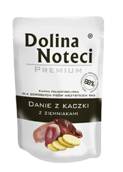 DOLINA NOTECI PREMIUM DANIE Z KACZKI Z ZIEMNIAKAMI saszetka dla psa